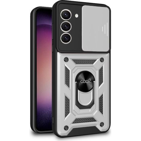 Carcasa COOL para Samsung S916 Galaxy S23 Plus Hard Ring Plata