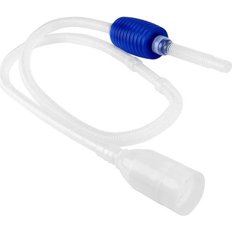 Aspiratore per fanghi d'acquario Elkuaie, pulitore manuale per acquari con tubo flessibile, 1 pezzo, per acquari di piccole e medie dimensioni (1/5)
