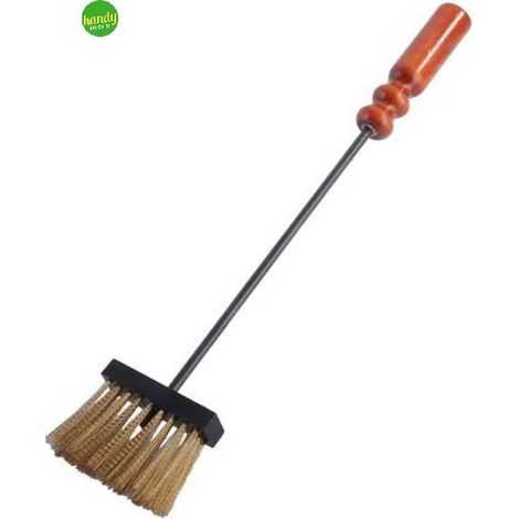 Spazzolino ottone per gruppo con manici legno 5cm - artigianferro