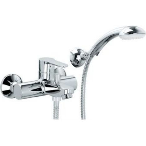 Miscelatore monocomando vasca con supporto a snodo linea blu