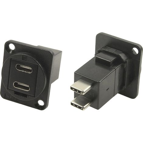 XLR Adapter USB-C™ Buchse auf USB-C™ Stecker Adapter, Einbau CP30212MB Cliff Inhalt: 1 St.