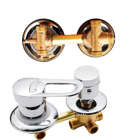 Mitigeur douche 2/3/4/5 Sortie d'eau Laiton corps Robinet de douche (1/5)