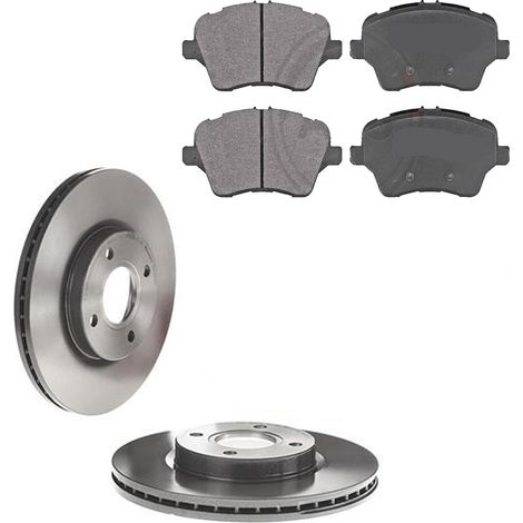 KIT FRENI ANTERIORI compatibile con FORD TOURNEO COURIER B460 MPV/SPACE WAGON, TRANSIT COURIER B460 MPV/SPACE WAGON - DISCHI + PASTIGLIE OEM: FDB4612 / 18308 /SOSTITUZIONE DIRETTA/BASSA POLVERE/SILENZ (1/5)