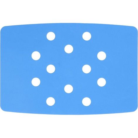 Coussin de chaise de douche en pâte fixe, garde au chaud, conception de Perforation bleue EVA, coussin de tabouret de douche Portable (1/4)