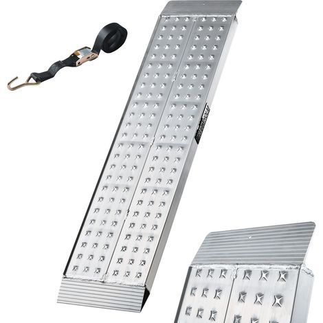 TRUTZHOLM 1x Auffahrrampe Alu starr Länge 120 cm Traglast 272 kg Verladerampe Motorradrampe (1/5)