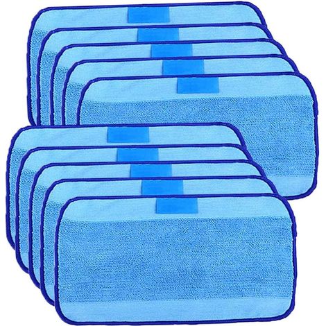 Lot de 10 chiffons de nettoyage en microfibre compatibles avec iRobot Braava 321 380 320 380 t Mint 5200c 5200 4200 4205 (1/5)