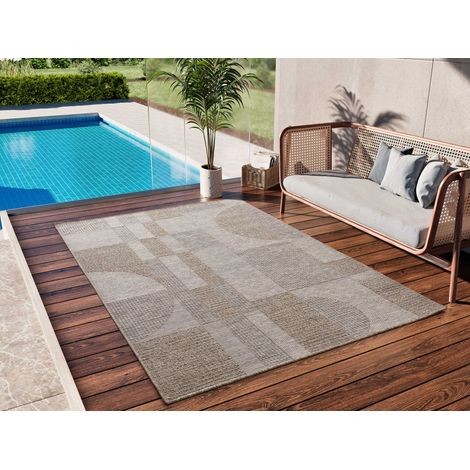 ATTICGO Tapis d'extérieur ethnique ORIA 06 Naturel 152x230 cm (1/4)
