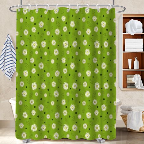 Rideau de douche imperméable en polyester 180x180 robuste rideau étanche pour maison secondaire (1/5)