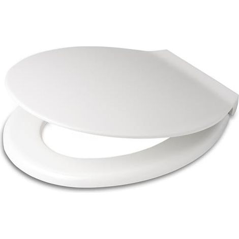 pagette asiento de inodoro Exclusiv blanco, con fijación de acero inoxidable, Duroplast (1/3)