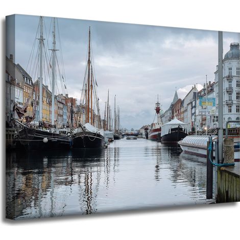 Leinwanddruck Architektur Kopenhagen 40x30 cm Dänemark Europa Hauptstadt