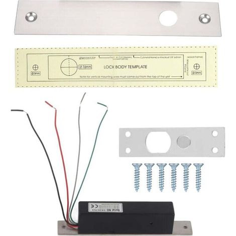 Serrure Magnétique électrique, Sécurisez Votre Entrée Avec un Délai D'accès, Serrure Magnétique à Retour De Signal De Bande Métallique, Pour Porte En Verre, Porte En Bois, Porte En Métal, Porte (1/4)