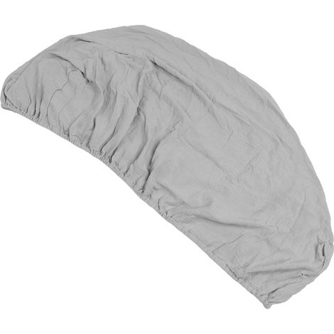 Drap-housse en coton doux, respirant et confortable pour matelas de berceau bébé, gris, pour garçons et filles (1/5)