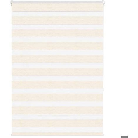 4014654 Store zèbre beige marbré largeur du tissu 110,9 cm polyester (1/5)