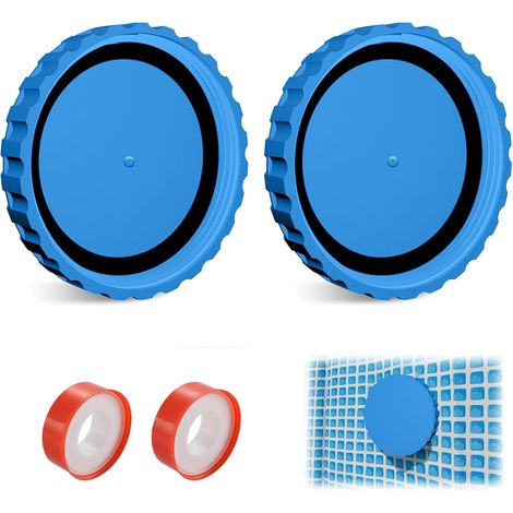 Lot de 2 bouchons d'hiver pour piscines, bouchons d'hiver pour piscine avec joints appropriés, résistants au gel et étanches (2 pièces, A) (1/5)