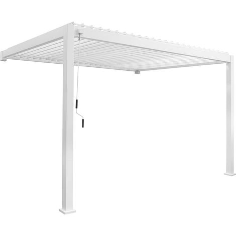 sweeek - Bioklimatische Wand Pergola orientierbare Lamellen 3x4m Triomphe (1/5)