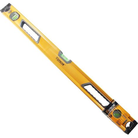 HOTECHE nivel aluminio 80 cm magnetico reforzado , Nivel de aluminio tubular magnético reforzado 283208. - Aluminio. - Tamaño 800 x 65 mm. - Naranja y negro. - Con aperturas para l (1/3)