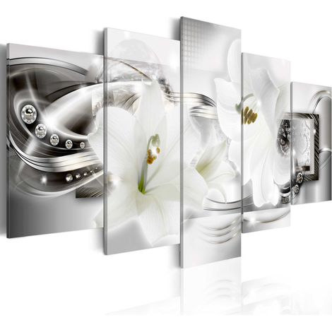 Quadro - Diamond sparkle of lily - 100x50 (1/4)