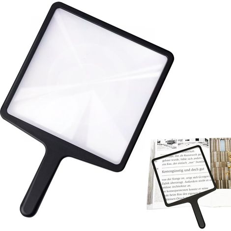 Loupe grossissante 3x - Loupe de lecture - Loupe de lecture pour personnes malvoyantes - Loupe de Fresnel - Loupe de poche - Loupe grossissante 3x - Loupe de lecture - Loupe pour la lecture - Loupe - (1/5)