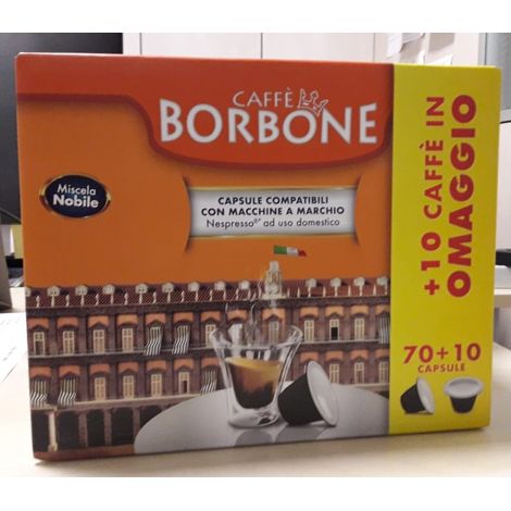 Capsula Respresso Blu Nobile conf. 70+10 omaggio pz CAFFE' BORBONE