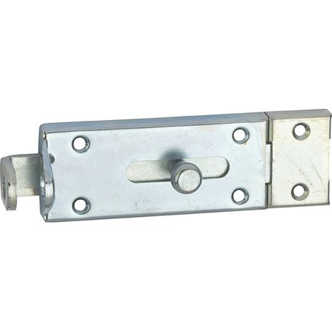 Serratura a chiavistello porta lucchetto, zincato, 150mm, lucchettabile - THIRARD
