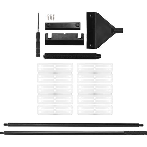Grattoir à algues pour aquarium en alliage d'aluminium et verre, avec manche détachable de 65 cm et 10 lames (1/5)