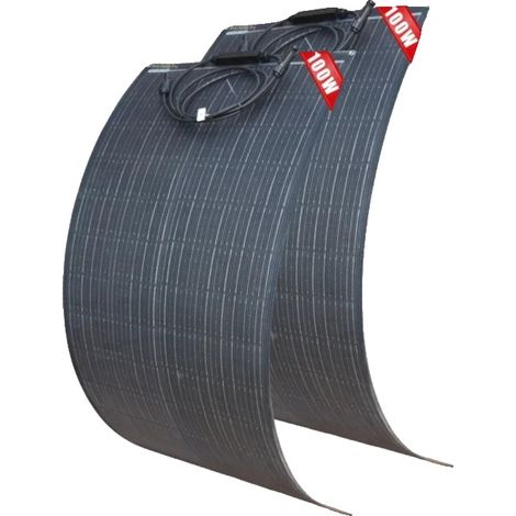 Pannello solare, design flessibile, alta efficienza, 2 pezzi ETFE 100W (1/2)
