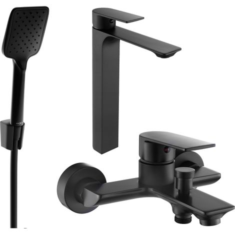 Mexen Alexa R62 ensemble bain, noir - 71213R62-70 (1/4)