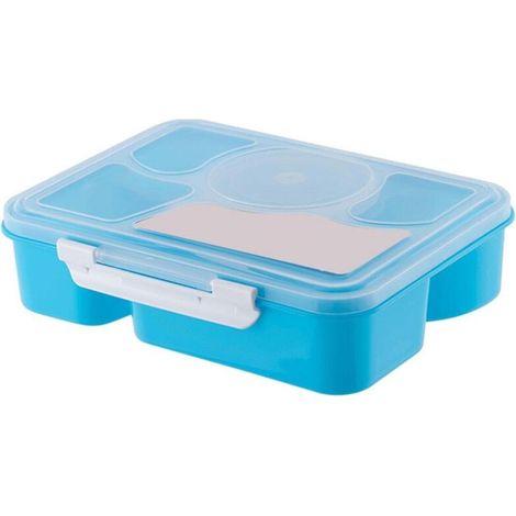 Boîtes à lunch à 5 compartiments en plastique alimentaire résistant à la chaleur et sans BPA, idéales pour le travail. (1/5)