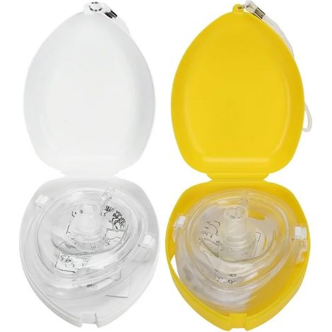 1 Masque de réanimation, valve anti-retour, bouclier facial, protection hygiénique, secours d'urgence (1/5)