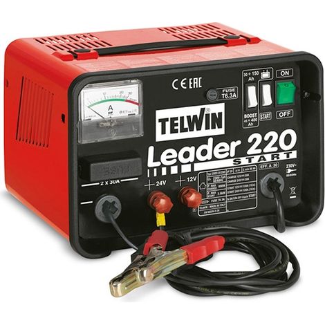 Cargador de Batería/Starter DYNAMIC 520 START/LEADER 220 START, Tipo : LEADER 220 START, Tensión de sector 230 V