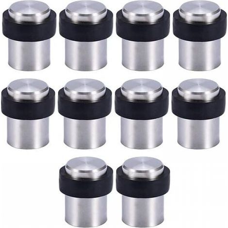 10 X Butoir de Porte de Sol 4.5 cm en Acier Inox Arrêt de Porte Butoir Bloque Porte (1/5)