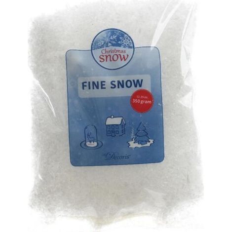 EDM – Neige artificielle 350g – Polyester blanc doux – Pour décorations de Noël et centres de table – Facile à étaler (1/2)