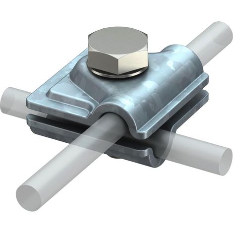 OBO Bettermann Conector rápido Vario 40x40mm cincado por inmersión en caliente, 5311705