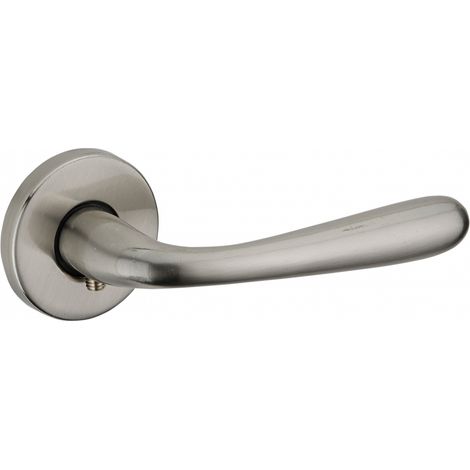 THIRARD - Paire de béquilles Junon pour porte, carré 7mm, nickelé brossé - Serrurerie de Picardie (1/2)