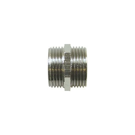 Dumont - Mamelon mâle mâle égal 280 chromé 1/2 - D04003C