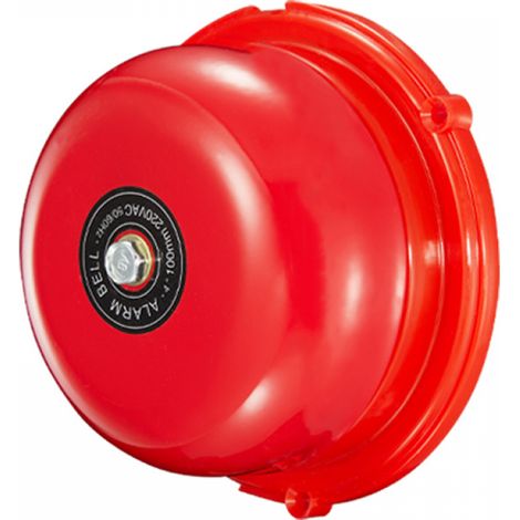 Filiyano-Sonnette d'alarme incendie haute puissance 100 dB, sonnette électrique à percussion interne de 10 cm (4 pouces) en acier inoxydable (1/5)