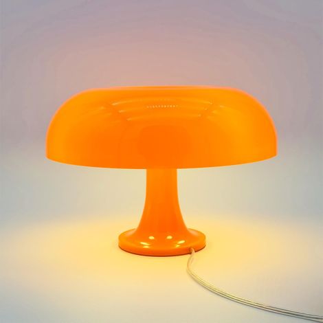 Lampe champignon LED, lampe de table orange, lampe chevet, bureau esthétique, 3 températures de couleur (1/5)