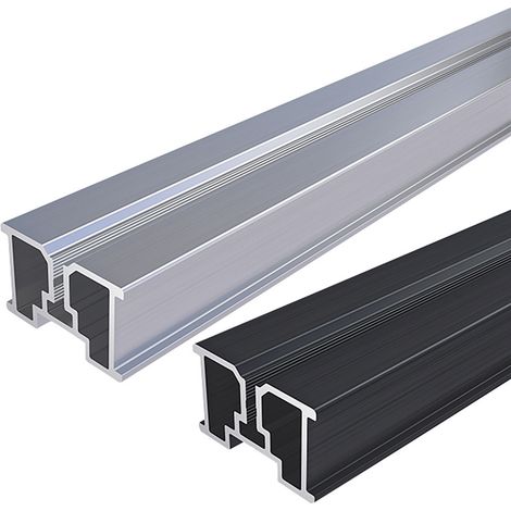HSI Terra Systec Aluminium-Schiene pressblank 2 m