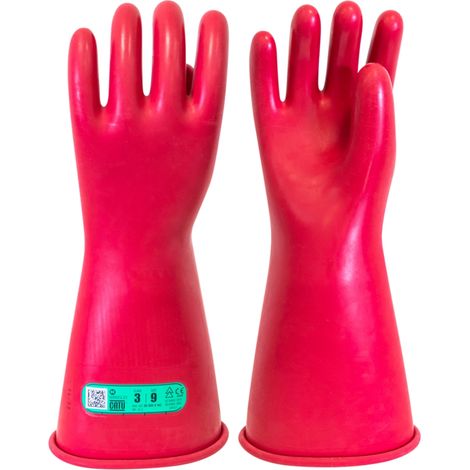 gants isolants en latex - cei - classe 3 - taille 11 - catu cg-3-11-nr