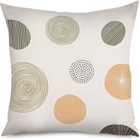 Housse de Coussin Motif Triangle Géométrique (1/5)