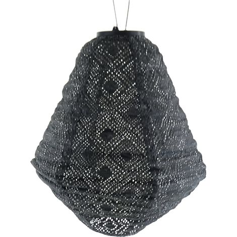 LUMIZ Lampion Solarlampe Can Mosaic Black schwarz Ø 30 cm - Tyvek® (1/5)