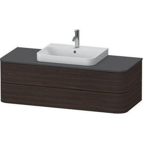 DU WTU HappyD2+ wandh.,408x1300x550mm 2S chubkästen,weiß hgl. f.MWT ohne ES (1/2)