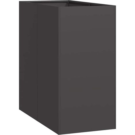 Maison Exclusive - Pflanzkübel Schwarz 40x80x80 cm Stahl