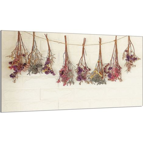 Protezione per piano cottura in vetro 90x52 Fiori (1/5)