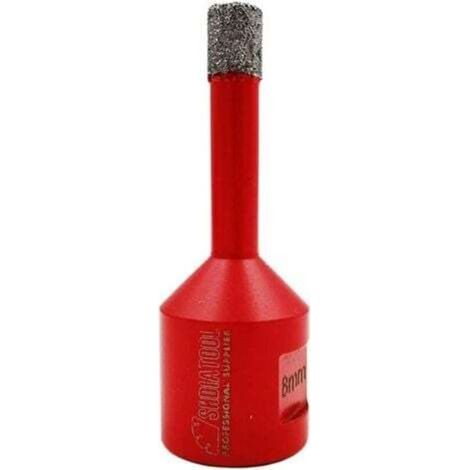 Ineasicer Forets Diamant 8mm Trépans de Forage avec Filetage M14 pour Perçage à sec en Porcelaine Carrelage Granit Marbre (1/4)