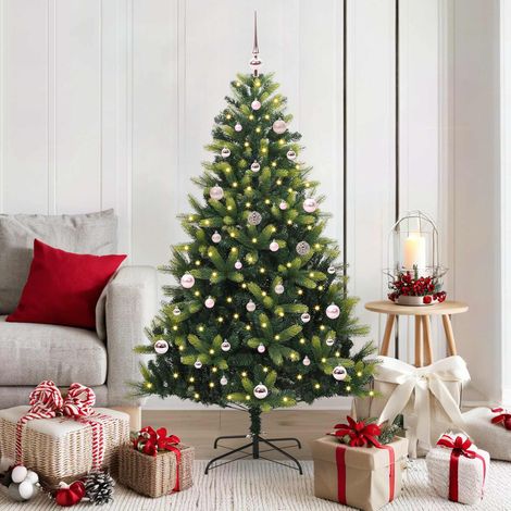 Árbol de Navidad Artificial Articulado 150 LEDs Verde 150 cm