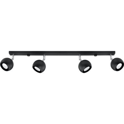 Plafón pestel 4 GU10 negro lumilo 04.299.47 (1/5)