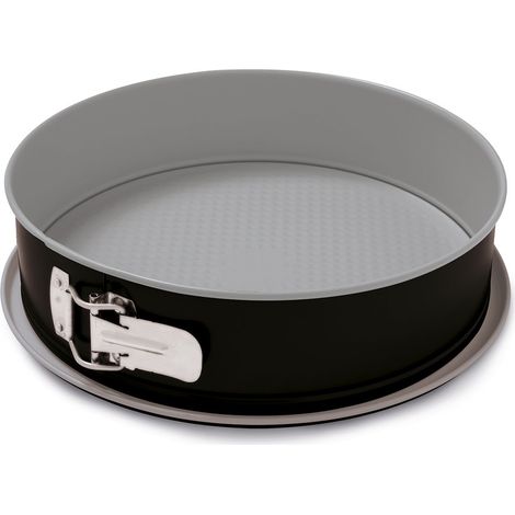 Guardini, Tortiera apribile 1 fondo Ø 24 cm, Fondo Salvagoccia, Acciaio con rivestimento antiaderente, Nero e Argento, Made in Italy, Linea Silver Elegance (1/2)