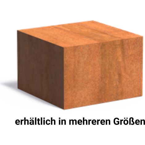 Adezz Sockel Corten-Stahl Gartendeko Podest Standfuß bis zu 150 kg