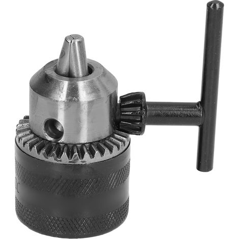 Adaptateur mandrin perceuse 3/8-24UNF acier vanadium chrome 1.5-10mm pour visseuse percutante avec clé (1/5)